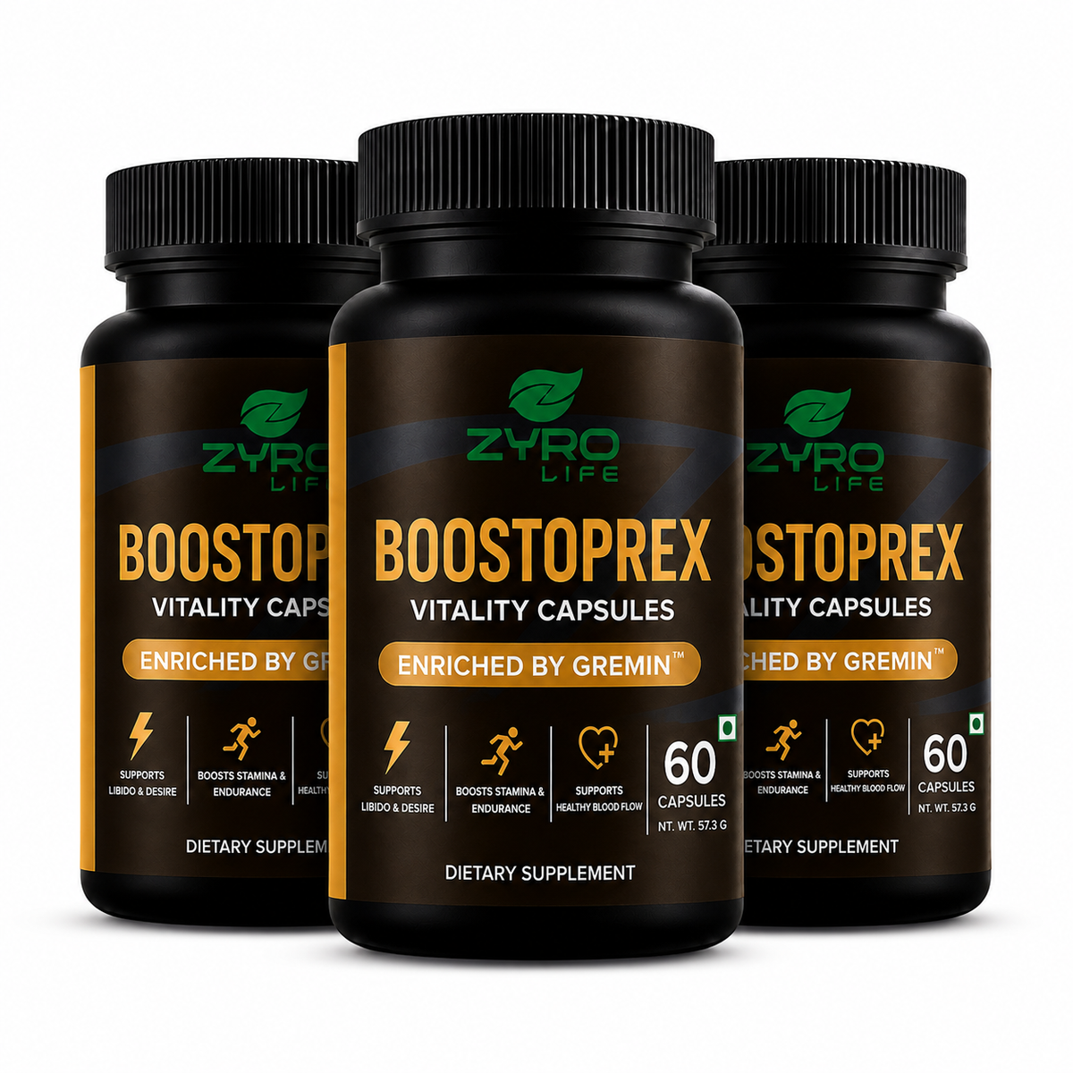 Zyro Life Boostoprex Capsules – Gremin™ Formula for Circulation, Endurance & Muscle Pump Support