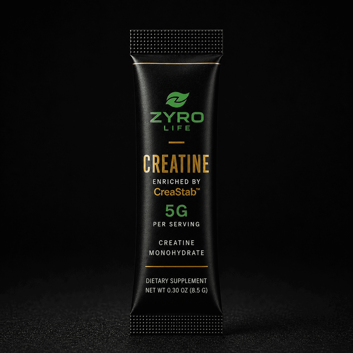 Zyro Life Creastab Creatine Monohydrate - 5 g Per Serving | 30 Stick Packs