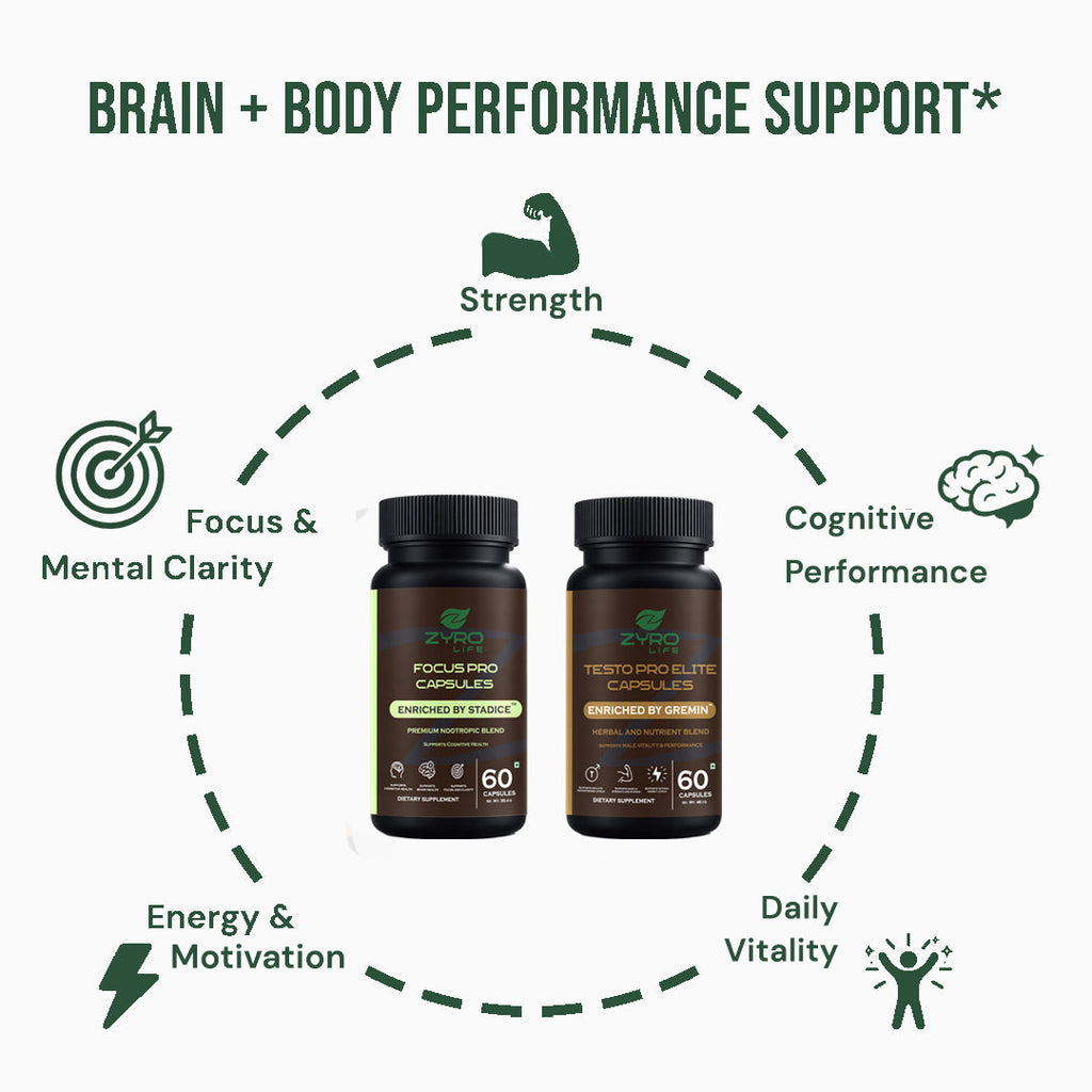 Zyro Life Alpha Drive Stack – Stadice™ + Gremin™ Formula for Focus, Drive & Daily Performance