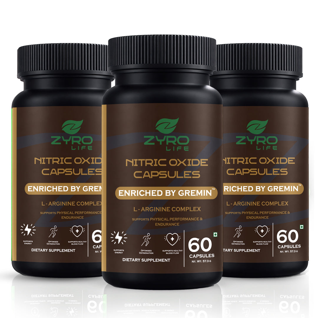 Zyro Life Nitric Oxide Capsules – Gremin™ Formula for Circulation, Endurance & Muscle Pump Support