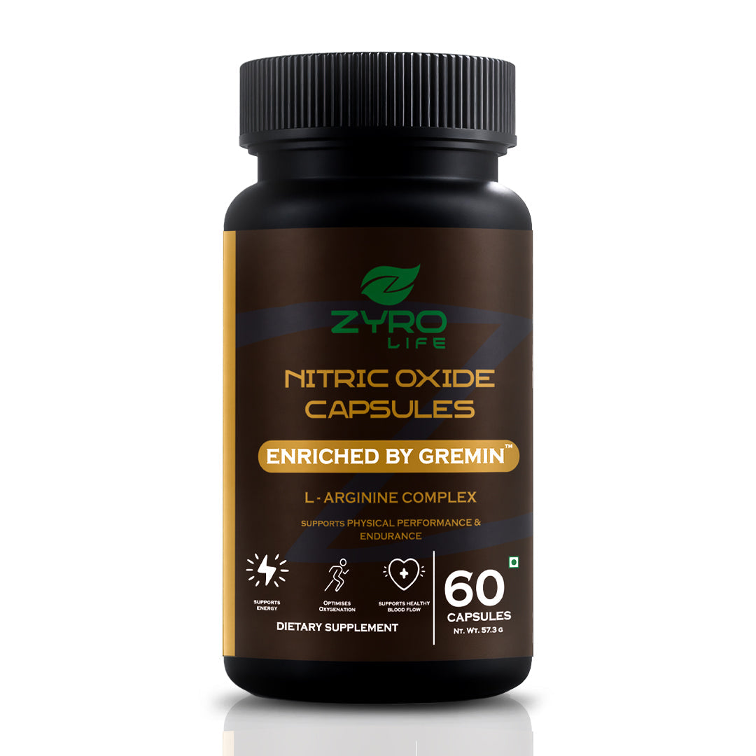 Zyro Life Nitric Oxide Capsules – Gremin™ Formula for Circulation, Endurance & Muscle Pump Support