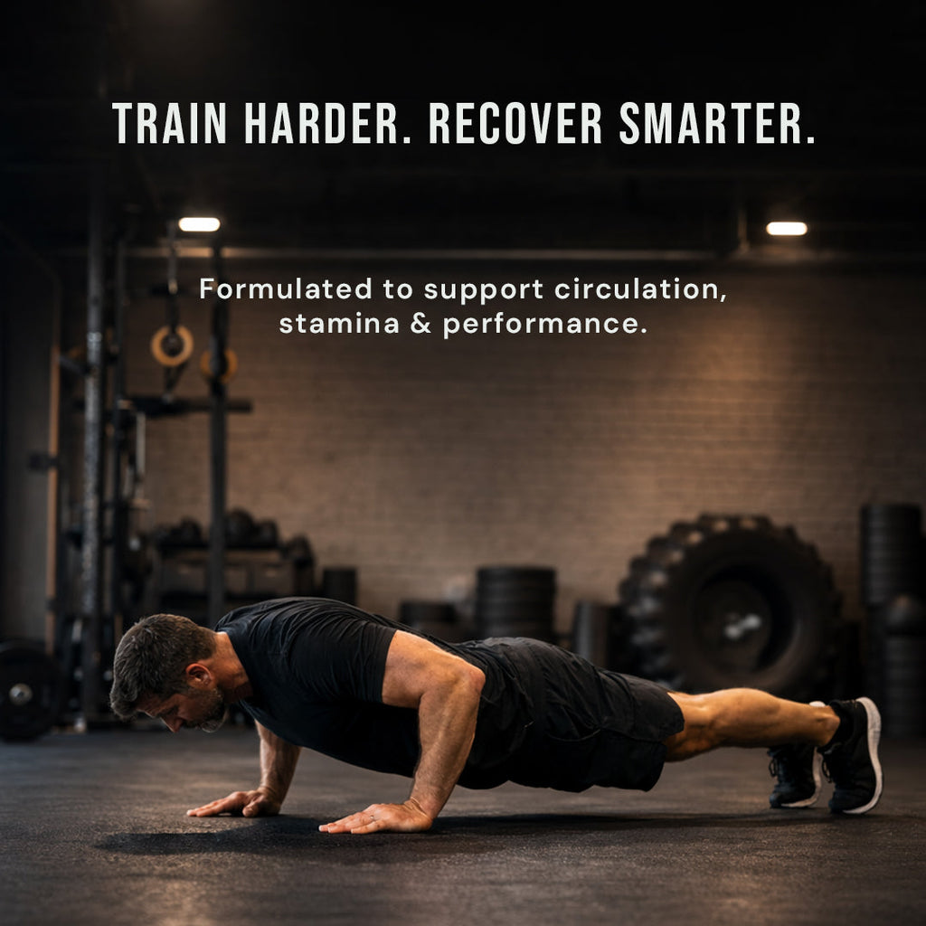 Athlete Using Nitric Oxide Supplement for Endurance and Recovery