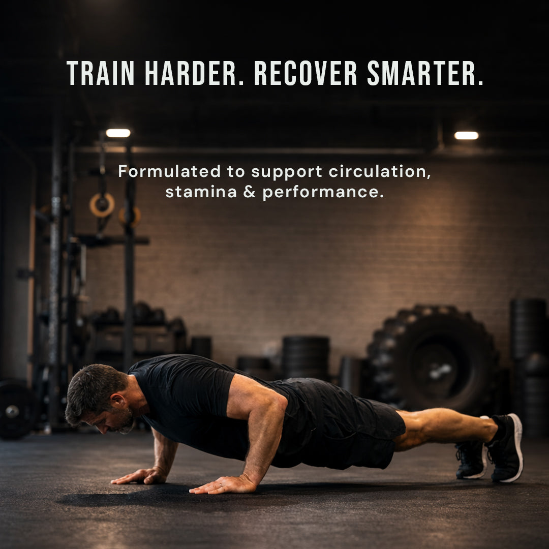 Athlete Using Nitric Oxide Supplement for Endurance and Recovery